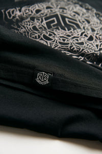 Holographic / Iridescent Foil FOREST FLOOR Mandala Logo™ on 100% Cotton Premium T-Shirt