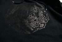 Holographic / Iridescent Foil FOREST FLOOR Mandala Logo™ on 100% Premium French Terry Cotton Hood