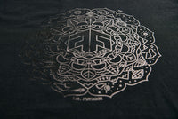 Holographic / Iridescent Foil FOREST FLOOR Mandala Logo™ on 100% Cotton Premium T-Shirt