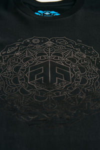 Holographic / Iridescent Foil FOREST FLOOR Mandala Logo™ on 100% Cotton Premium T-Shirt