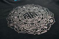 Holographic / Iridescent Foil FOREST FLOOR Mandala Logo™ on 100% Cotton Premium T-Shirt