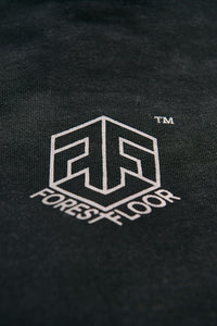 Holographic / Iridescent Foil FOREST FLOOR Mandala Logo™ on 100% Premium French Terry Cotton Hood