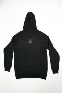 Holographic / Iridescent Foil FOREST FLOOR Mandala Logo™ on 100% Premium French Terry Cotton Hood