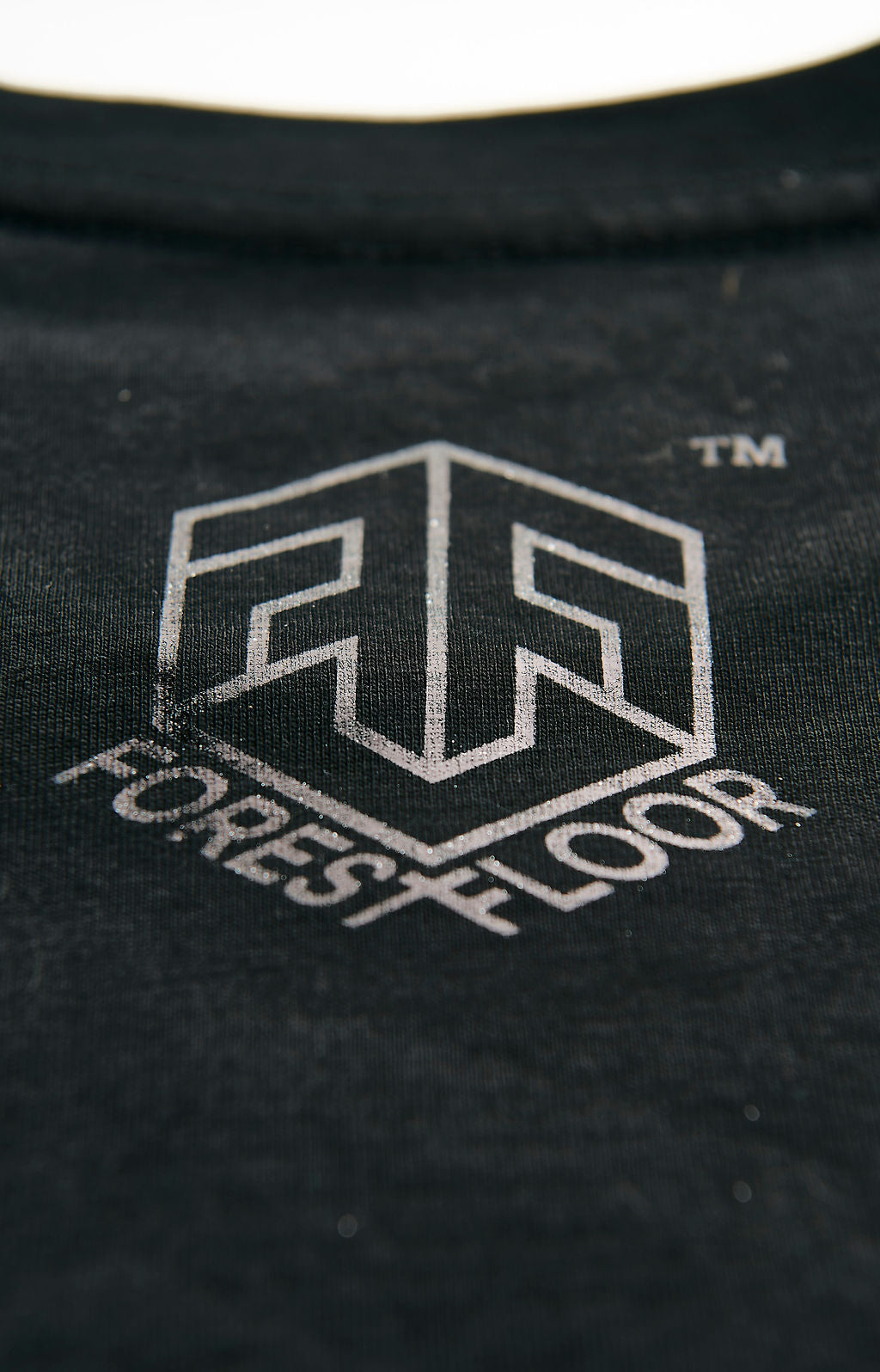 Holographic / Iridescent Foil FOREST FLOOR Mandala Logo™ on 100% Cotton Premium T-Shirt