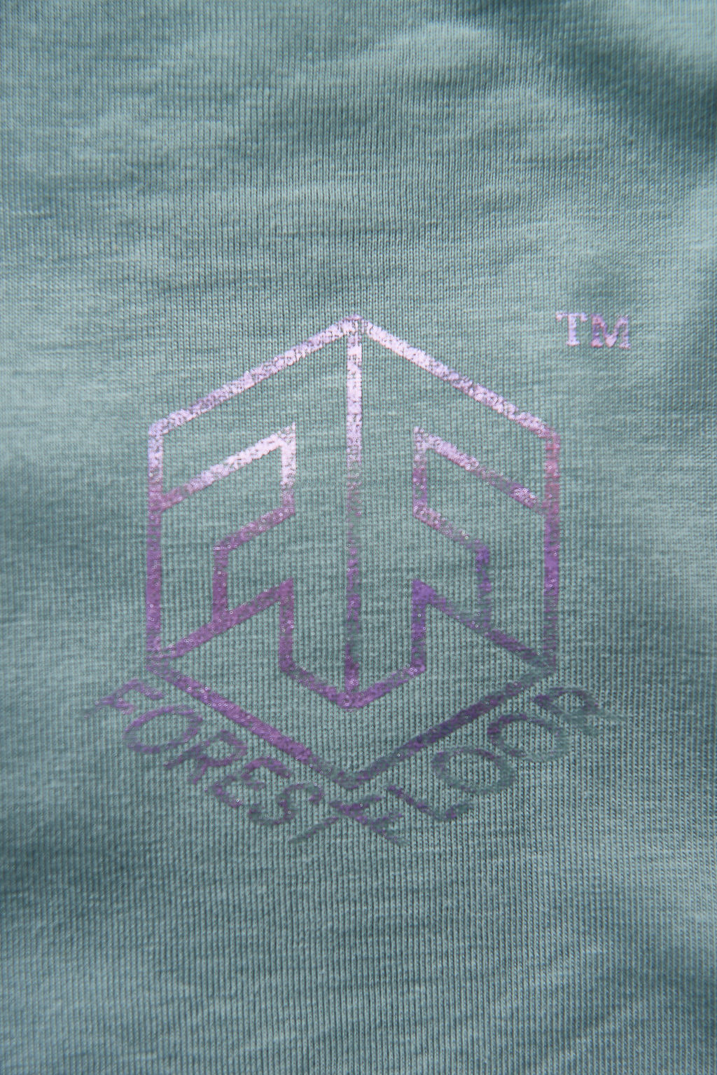 Holographic / Iridescent Foil FOREST FLOOR Mandala Logo™ on 100% Cotton Premium T-Shirt