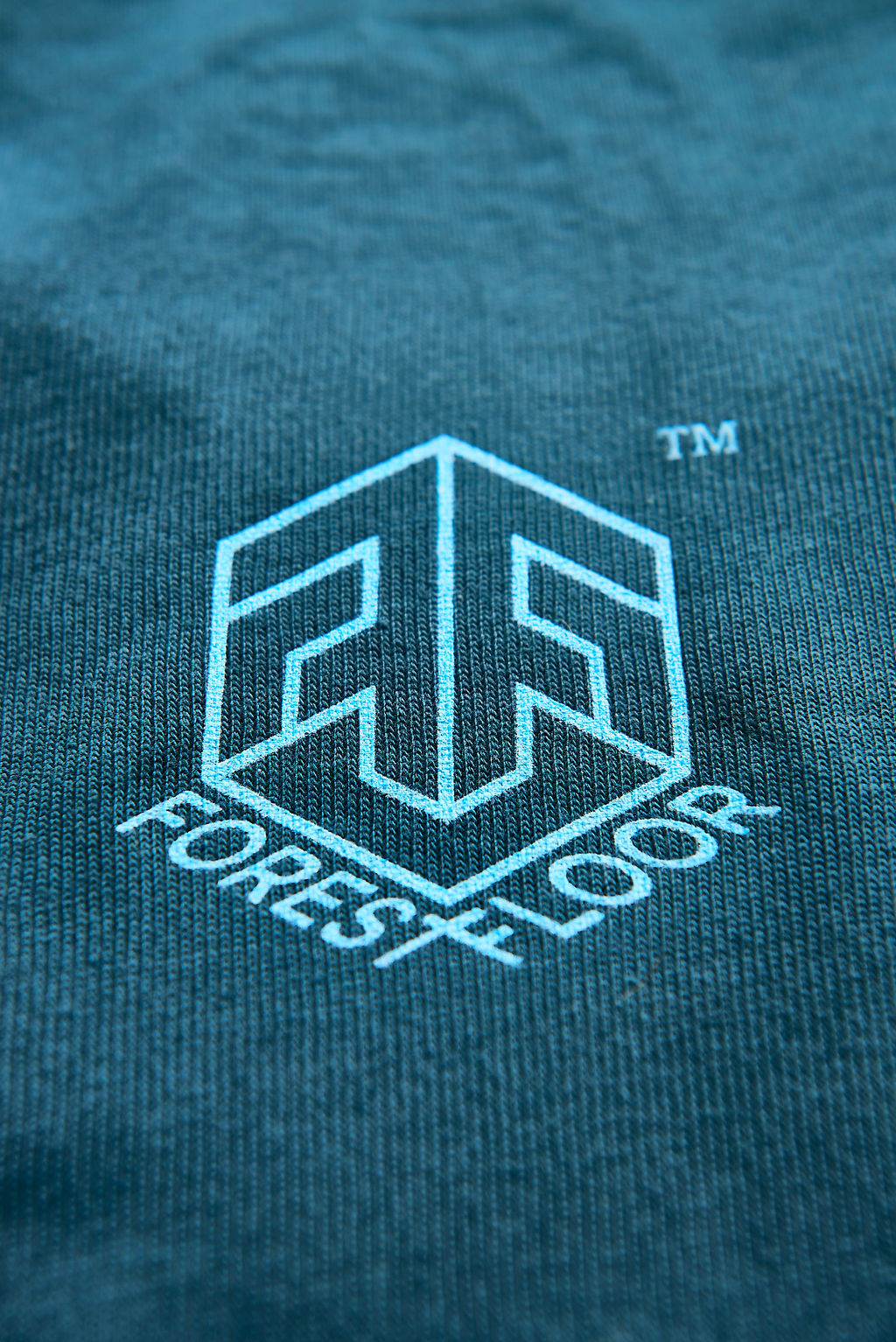 Men's / Unisex Psilocybin Blue™ Glow-in-the-Dark FOREST FLOOR Mandala Logo™ on Sponge Fleece Hooded Sweatshirt