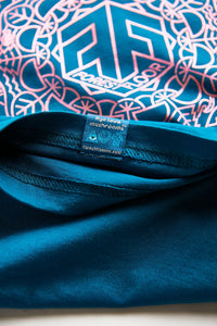 Holographic / Iridescent Foil FOREST FLOOR Mandala Logo™ on 100% Cotton Premium T-Shirt