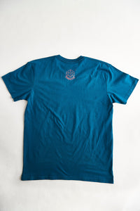 Holographic / Iridescent Foil FOREST FLOOR Mandala Logo™ on 100% Cotton Premium T-Shirt
