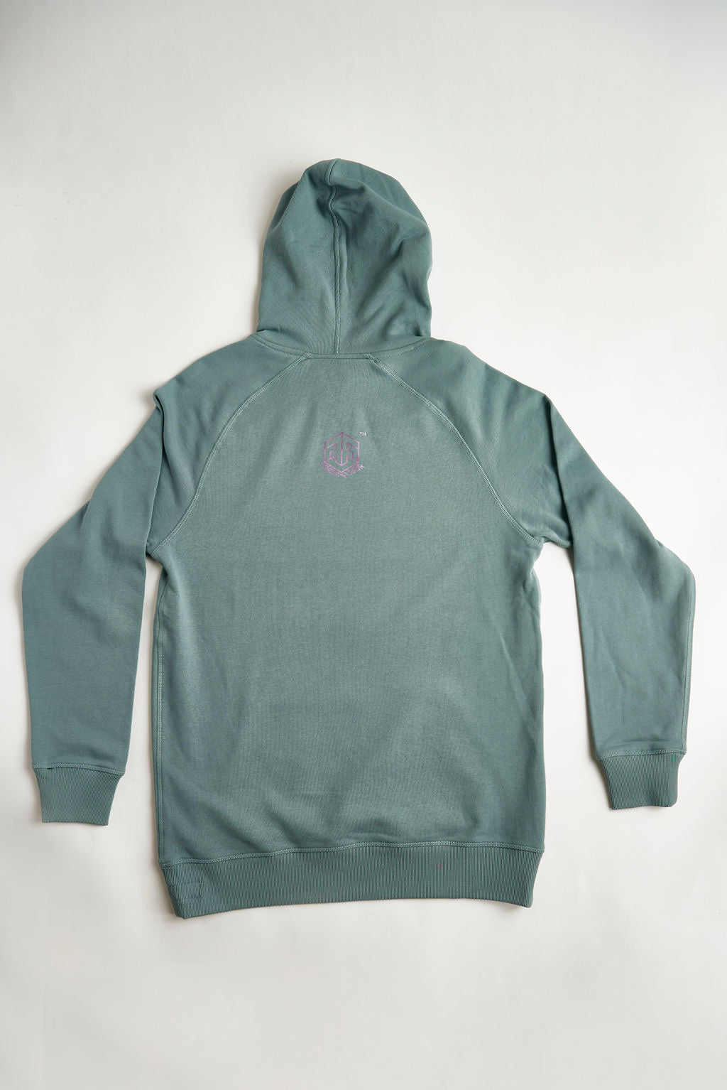 Holographic / Iridescent Foil FOREST FLOOR Mandala Logo™ on 100% Premium French Terry Cotton Hood